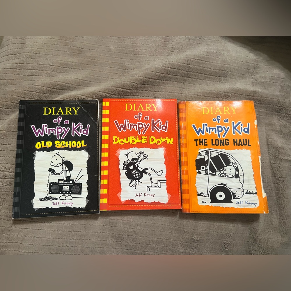 Diary of a Wimpy Kid 3-Book Set - Bright Orange & Yellow Covers